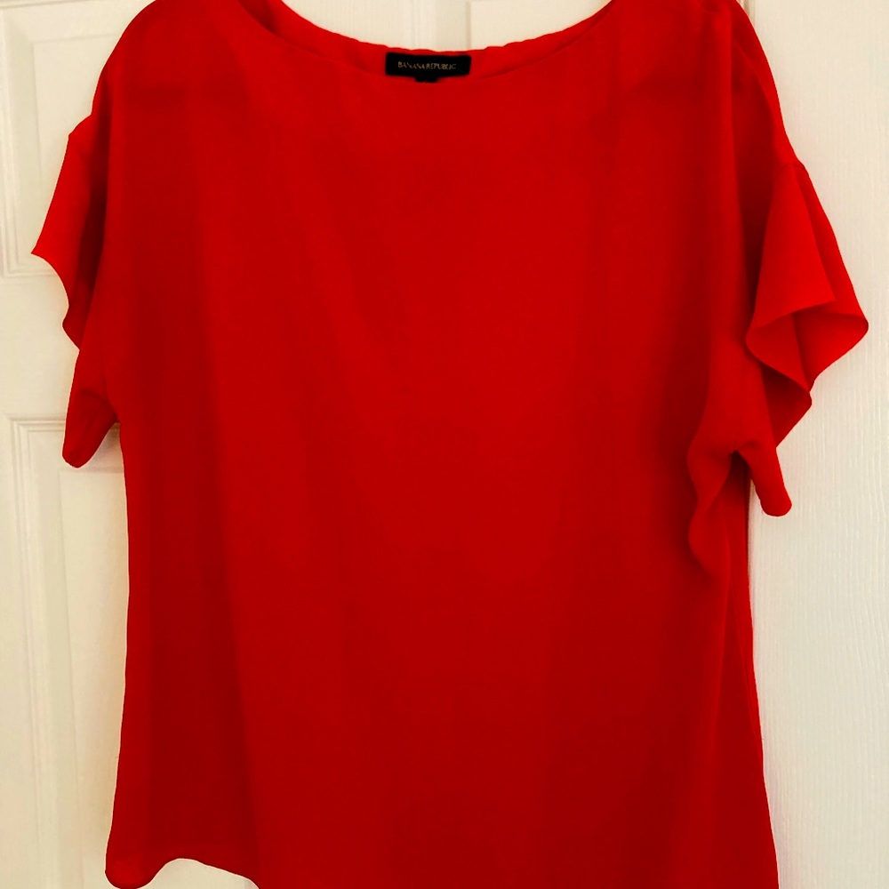 Banana Republic red blouse, small
